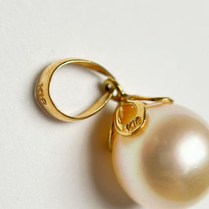 Pearl 8.3mm K18 1.1g Pendant Top 