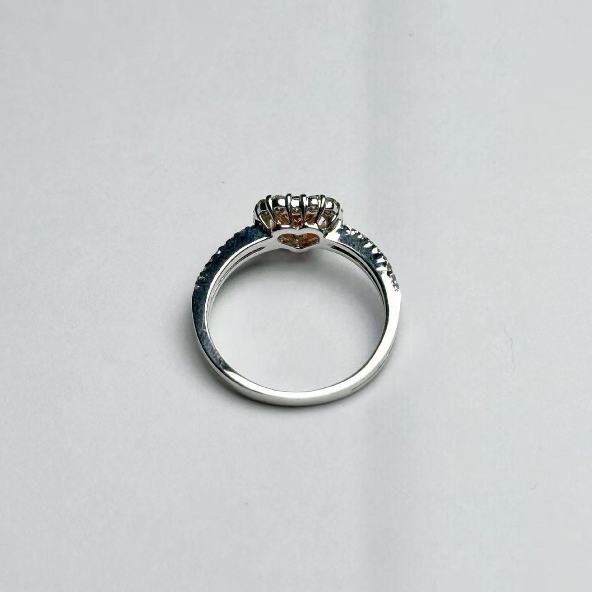 PD0.40ct D0.288ct K18WG 3.2g Ring 
