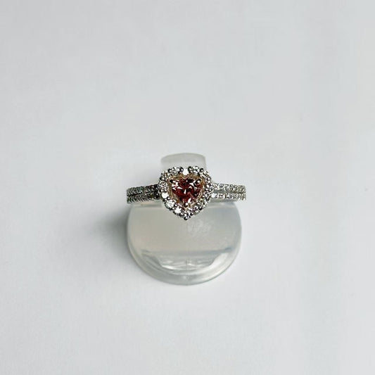 PD0.40ct D0.288ct K18WG 3.2g Ring 