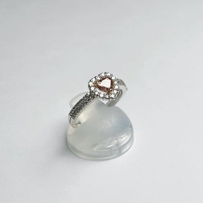 PD0.40ct D0.288ct K18WG 3.2g Ring 