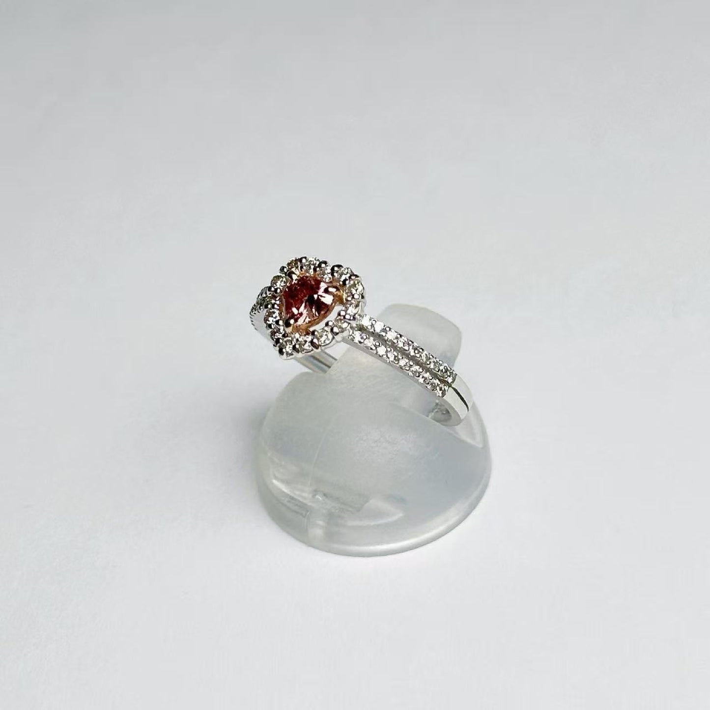 PD0.40ct D0.288ct K18WG 3.2g Ring 