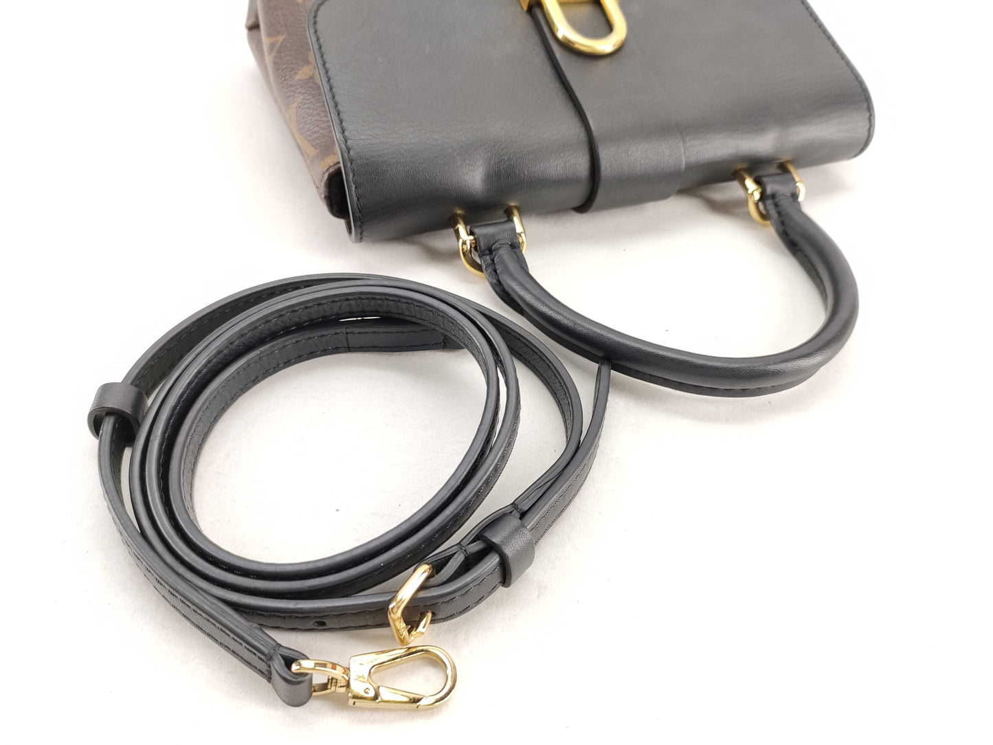 LOUIS VUITTON Rocky BB Monogram Black Shoulder Bag Handbag