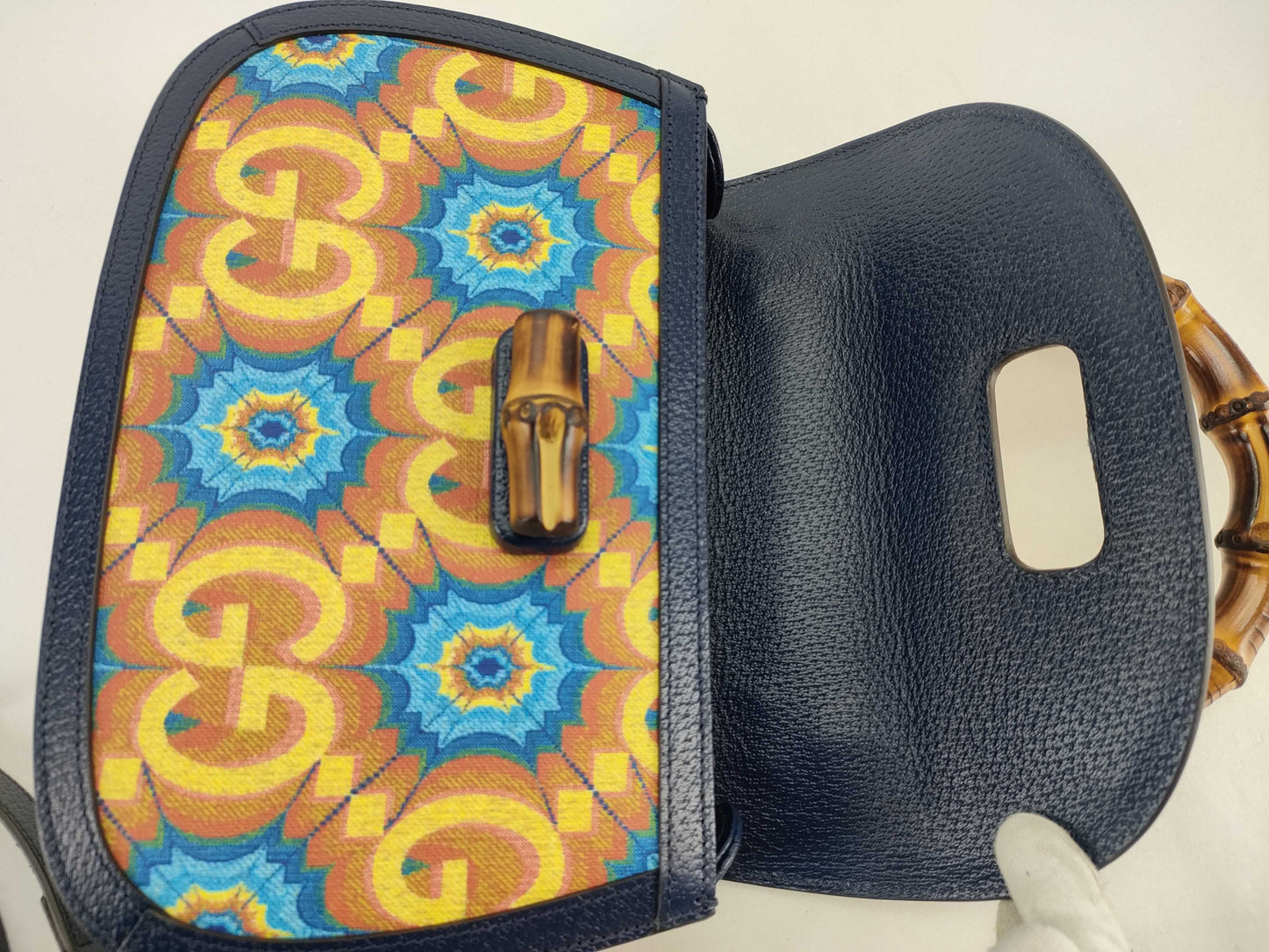 GUCCI Bamboo Gucci Hand Shoulder Bag Handbag