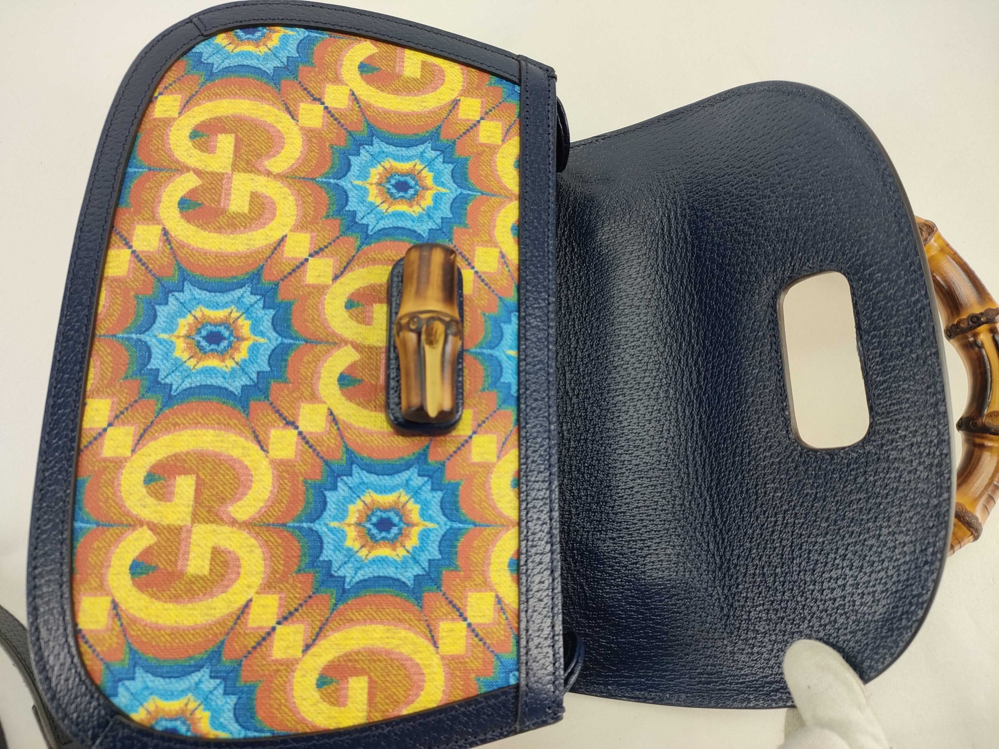 GUCCI Bamboo Gucci Hand Shoulder Bag Handbag