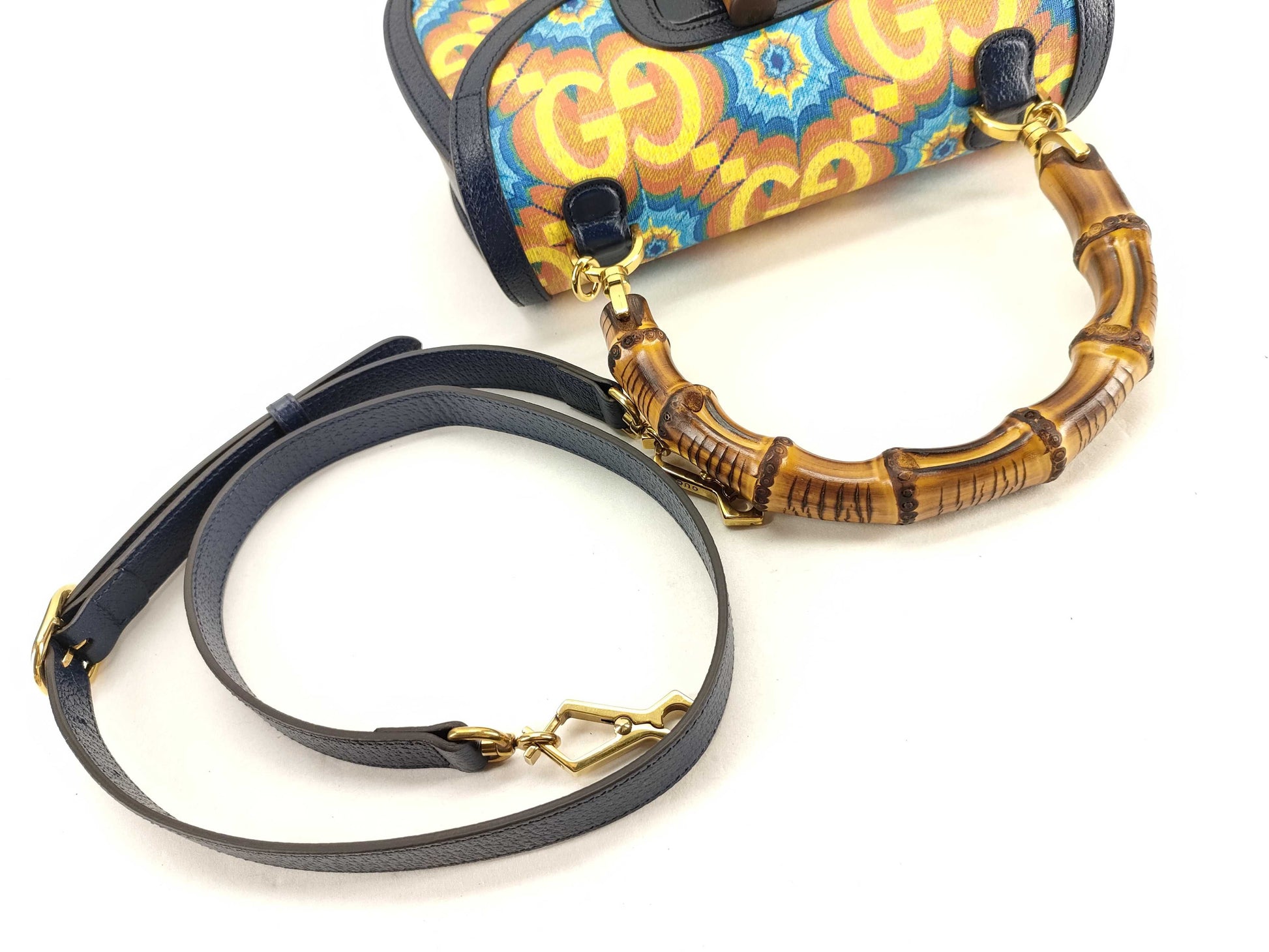 GUCCI Bamboo Gucci Hand Shoulder Bag Handbag