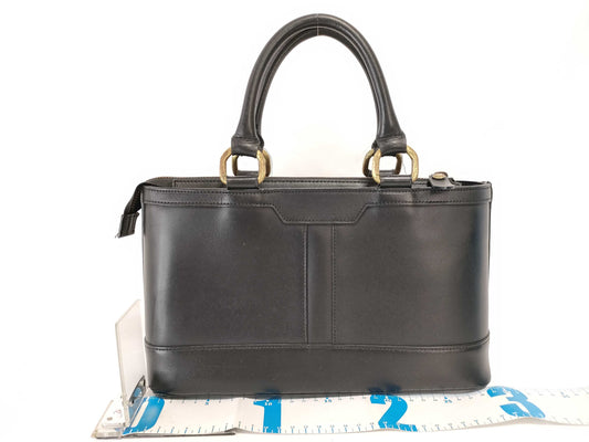 BURBERRY Black Leather Handbag Z6129 Handbag