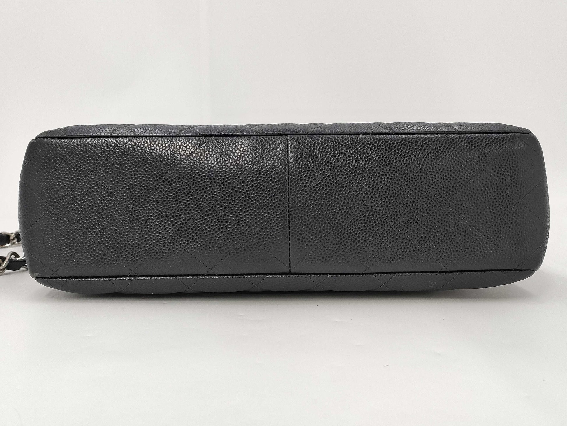 CHANEL Deca Matelasse 30 Chain Shoulder Bag with Turnlock Caviar Skin