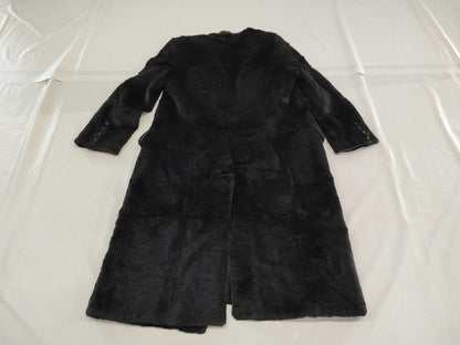 Salvatore Ferragamo Ferragamo Lapin Rabbit Fur Long Coat Size 42