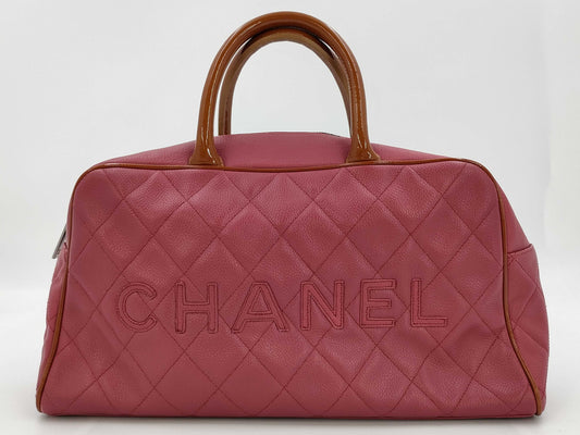 CHANEL Caviar Skin Boston Bag