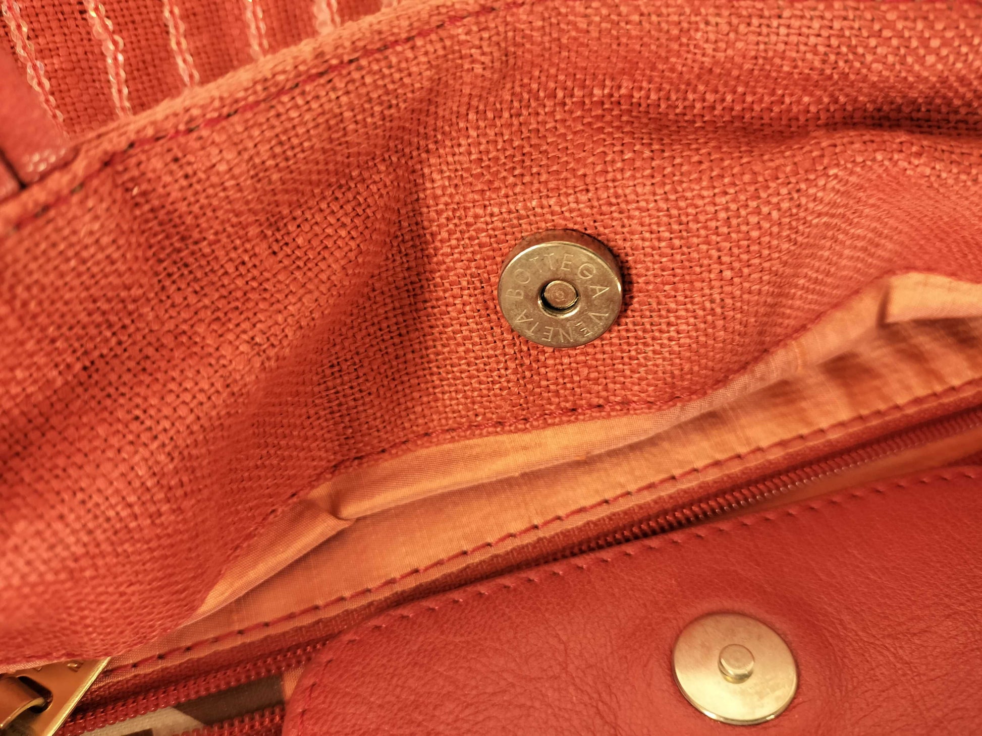 BOTTEGA VENETA Bottega Canvas Leather Handbag