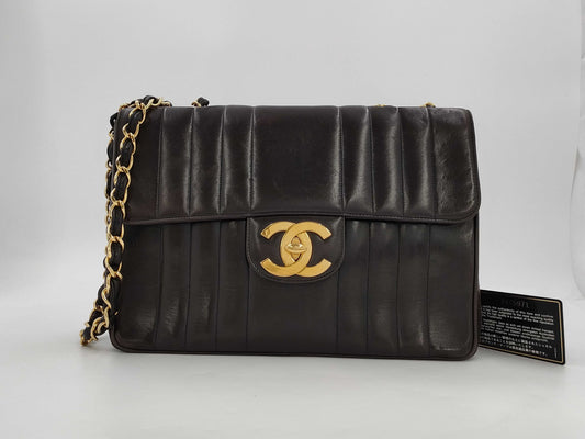 CHANEL Mademoiselle Lambskin Black Shoulder Bag
