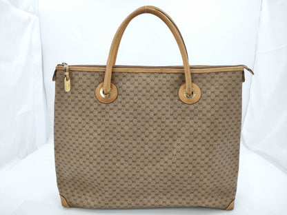 GUCCI Micro GG Brown Tote Bag