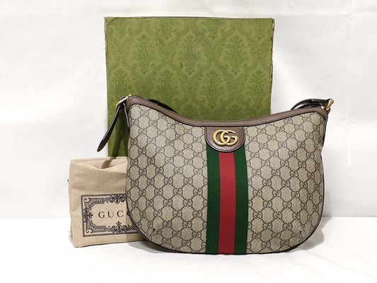 GUCCI GG Supreme Gucci Ophidia Medium Shoulder Bag