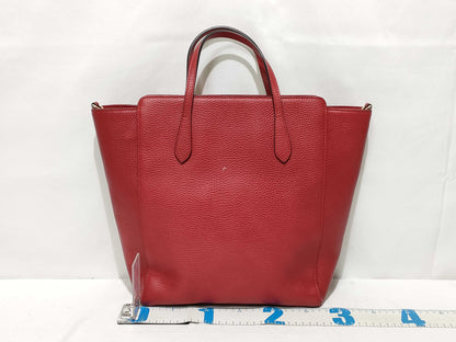 GUCCI Swing Leather Tote Bag