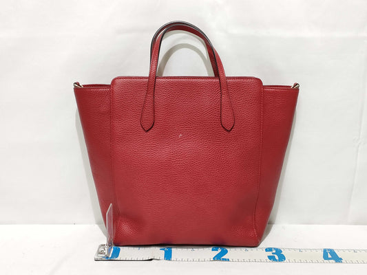 GUCCI Swing Leather Tote Bag