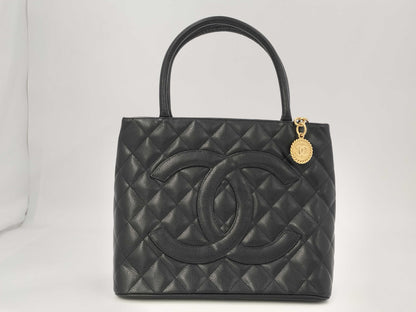 CHANEL Caviar Leather Reissue Tote Bag, Gold Hardware, Black, No. 10