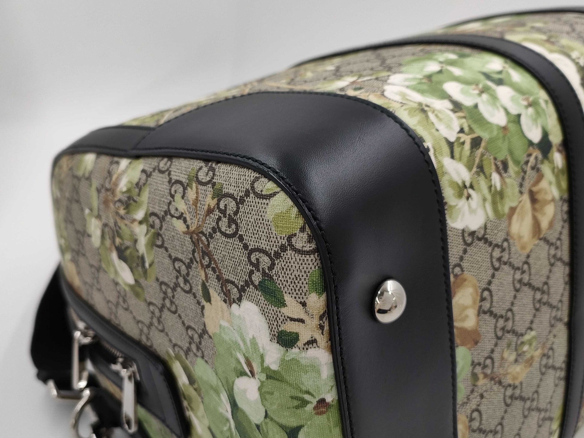 GUCCI GUCCI406380 Boston Bag Beige x Black Bag