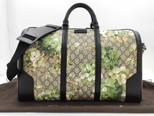 GUCCI GUCCI406380 Boston Bag Beige x Black Bag