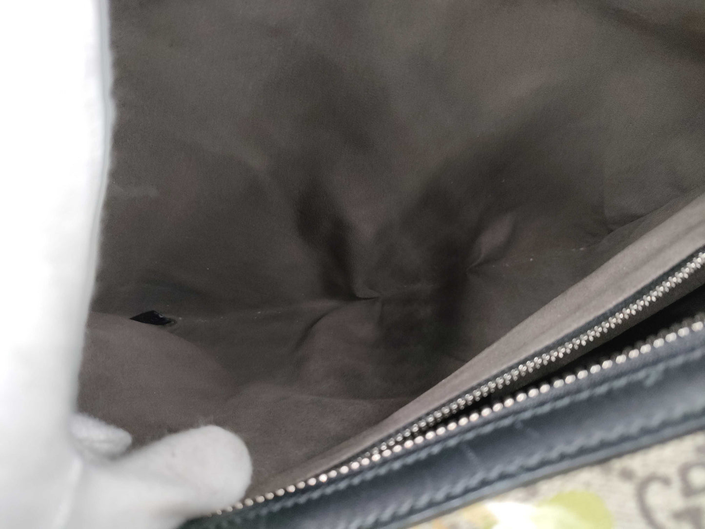 GUCCI GUCCI406380 Boston Bag Beige x Black Bag