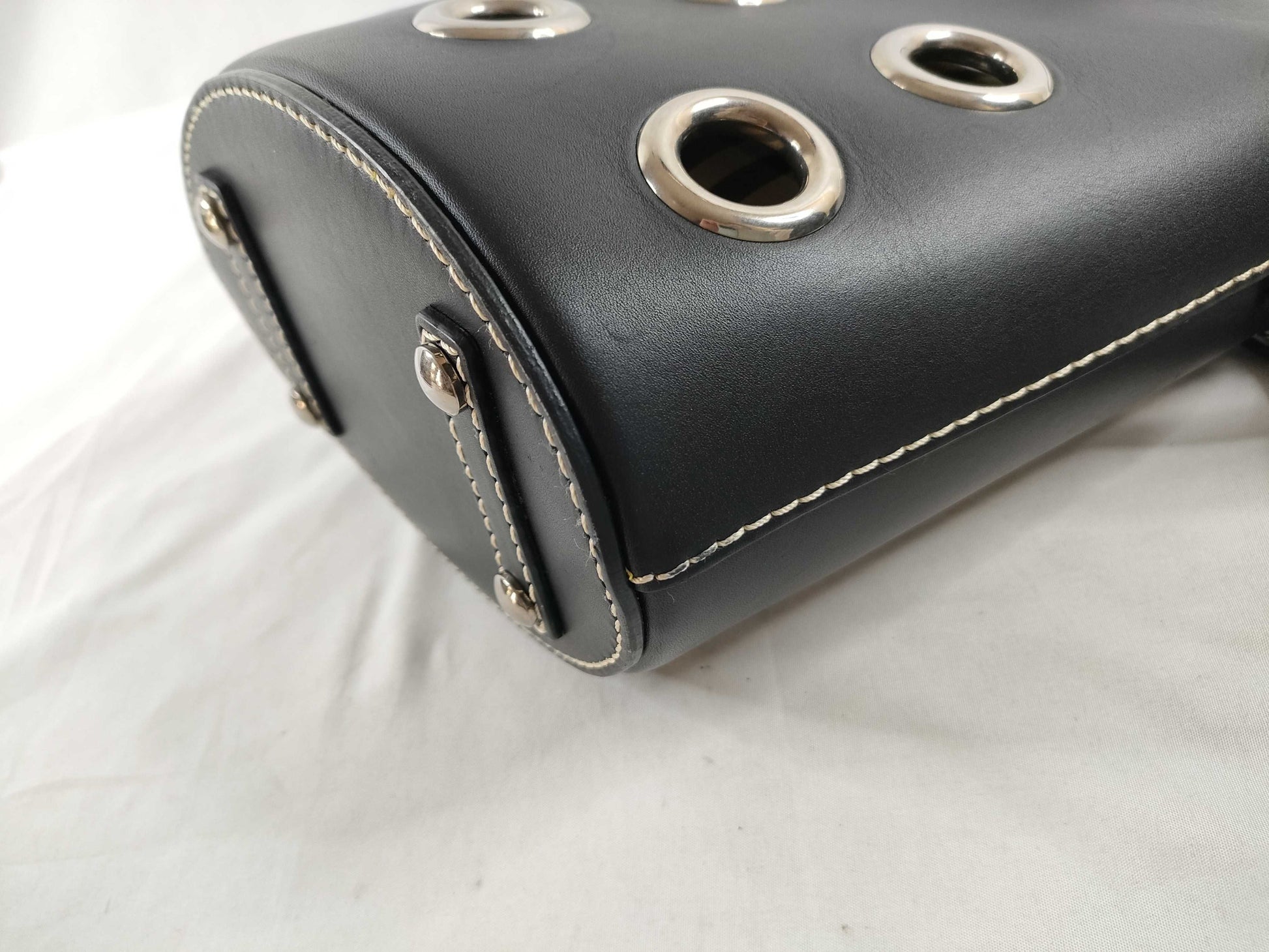 BURBERRY Leather Nova Check Shoulder Bag