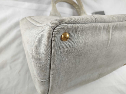 PRADA Canapa Tote Bag with Strap