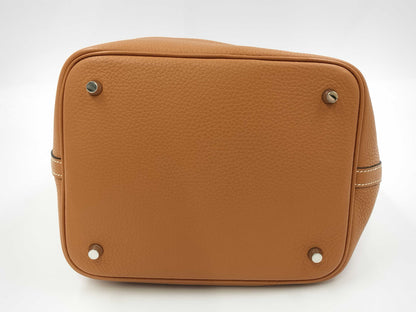HERMES Picotin Lock Taurillon A Stamped Cadena & Key Dust Bag Handbag