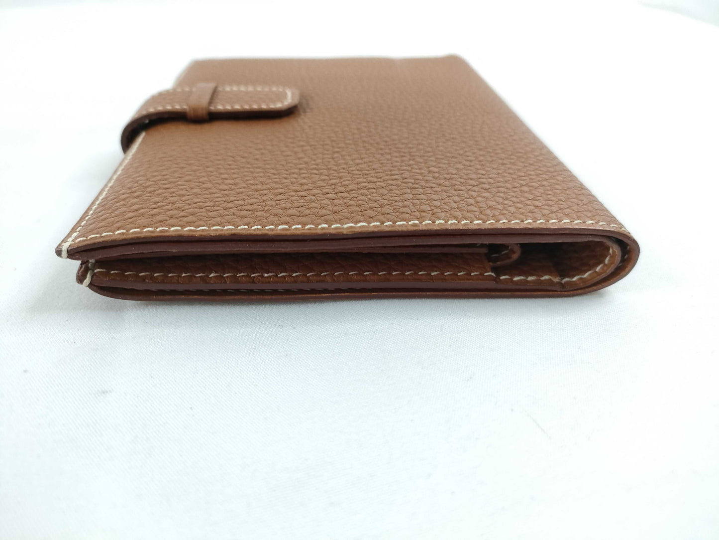 HERMES Leather Jura Wallet Engraved □E Wallet