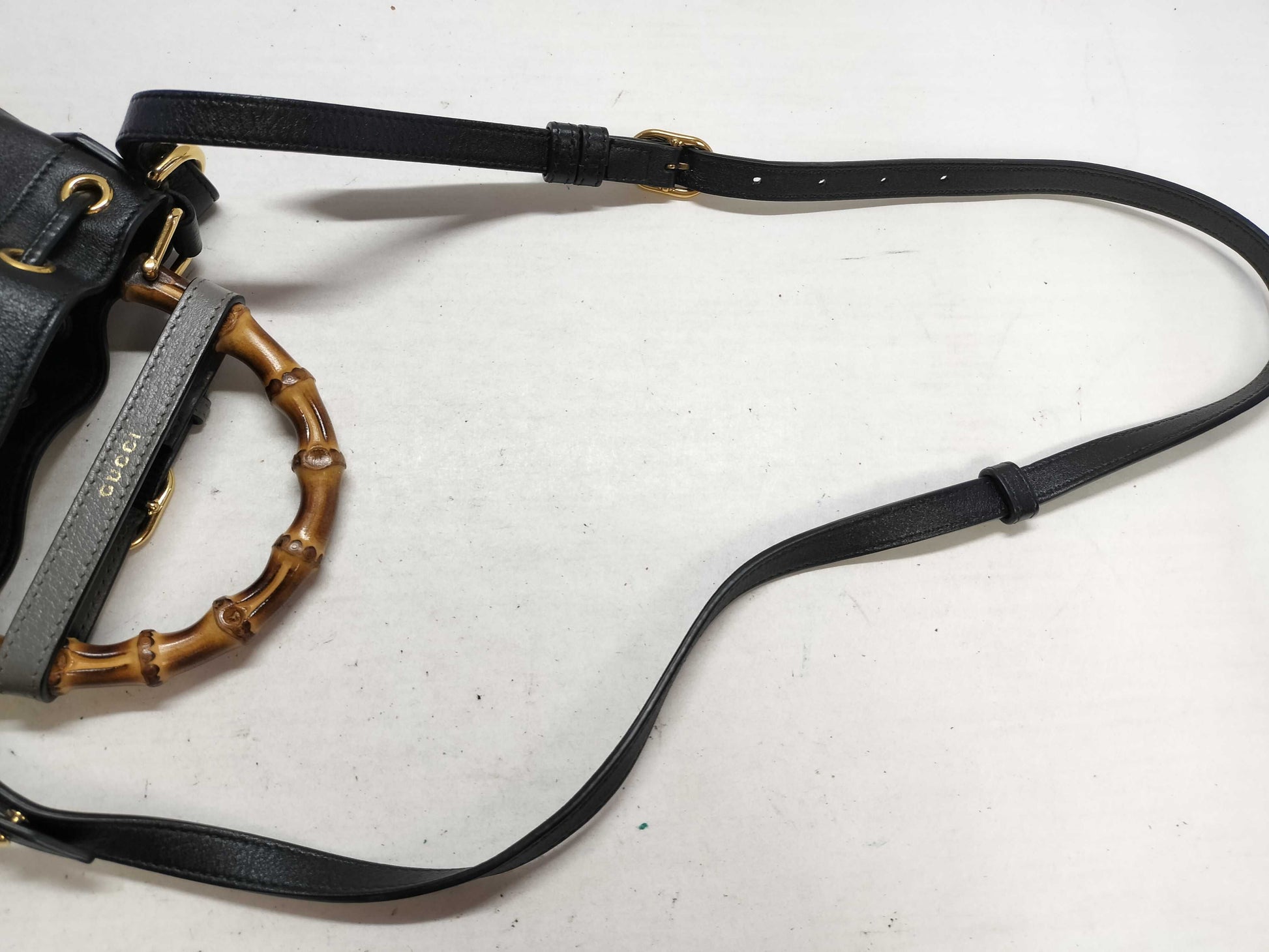 GUCCI Bamboo Gucci Hand Shoulder Bag Handbag