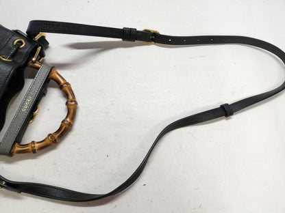 GUCCI Bamboo Gucci Hand Shoulder Bag Handbag