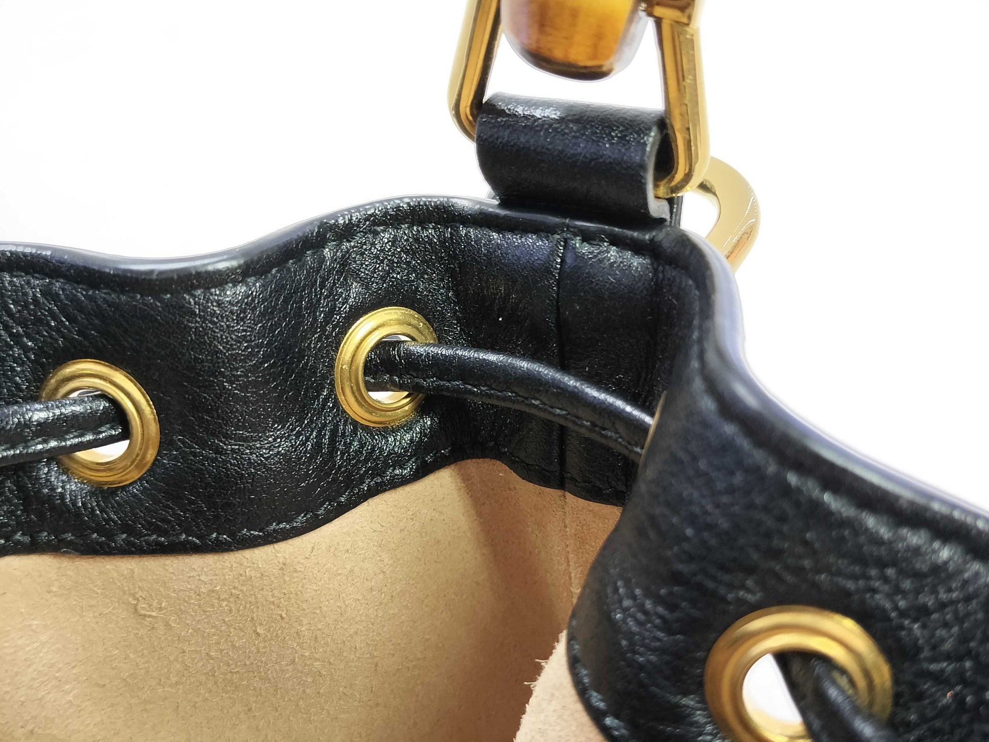 GUCCI Bamboo Gucci Hand Shoulder Bag Handbag