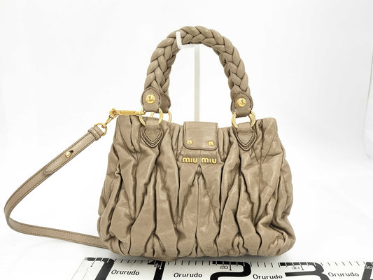 Miu Miu Matelasse 2-Way Shoulder Bag/Handbag