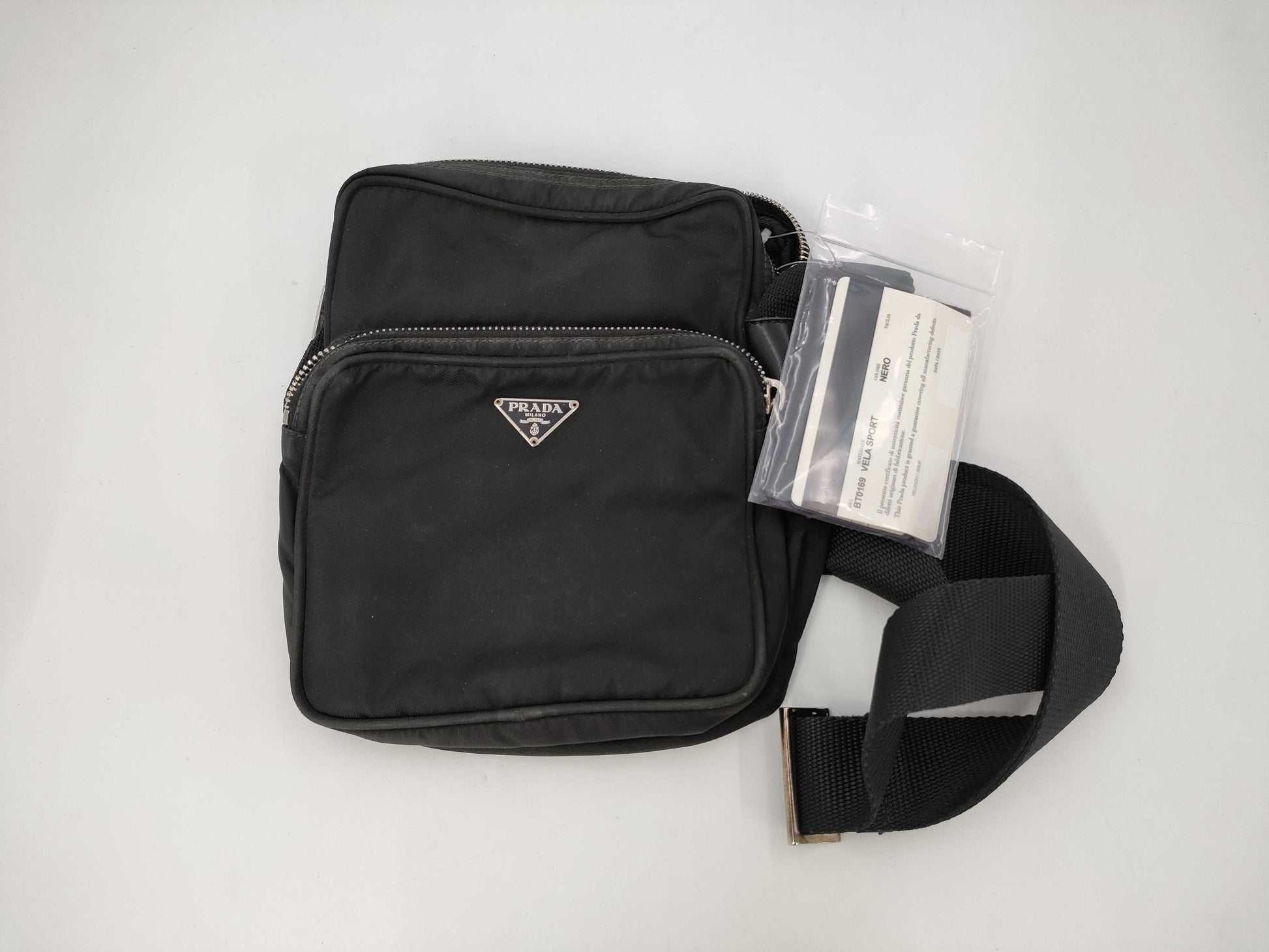PRADA Prada Shoulder Bag Nylon Black BT0169