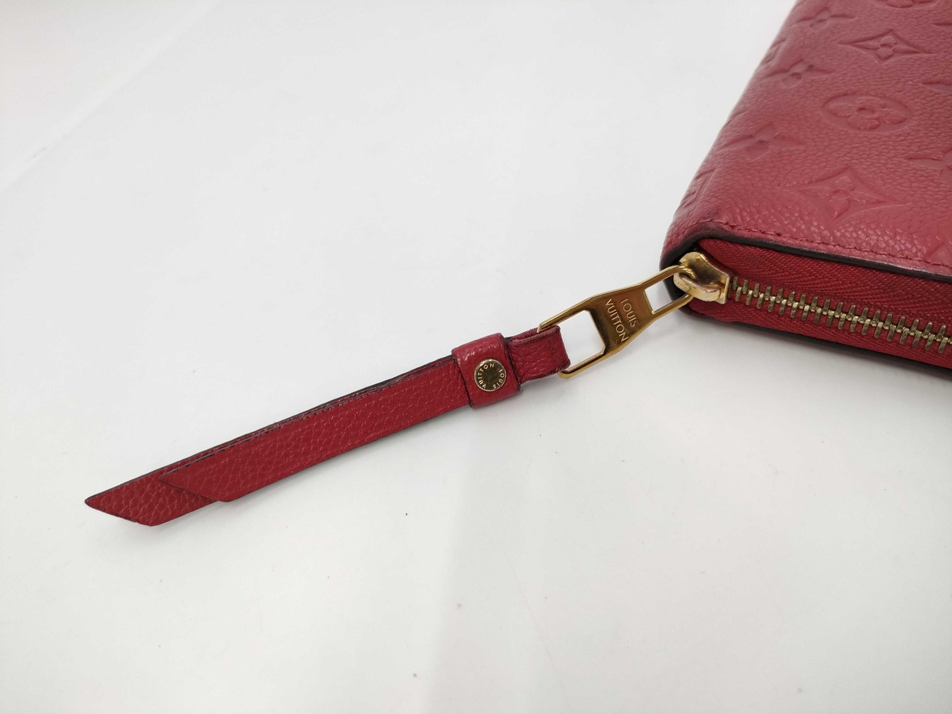 LOUIS VUITTON Louis Vuitton Empreinte Zippy Wallet Cerise SP0230 Wallet