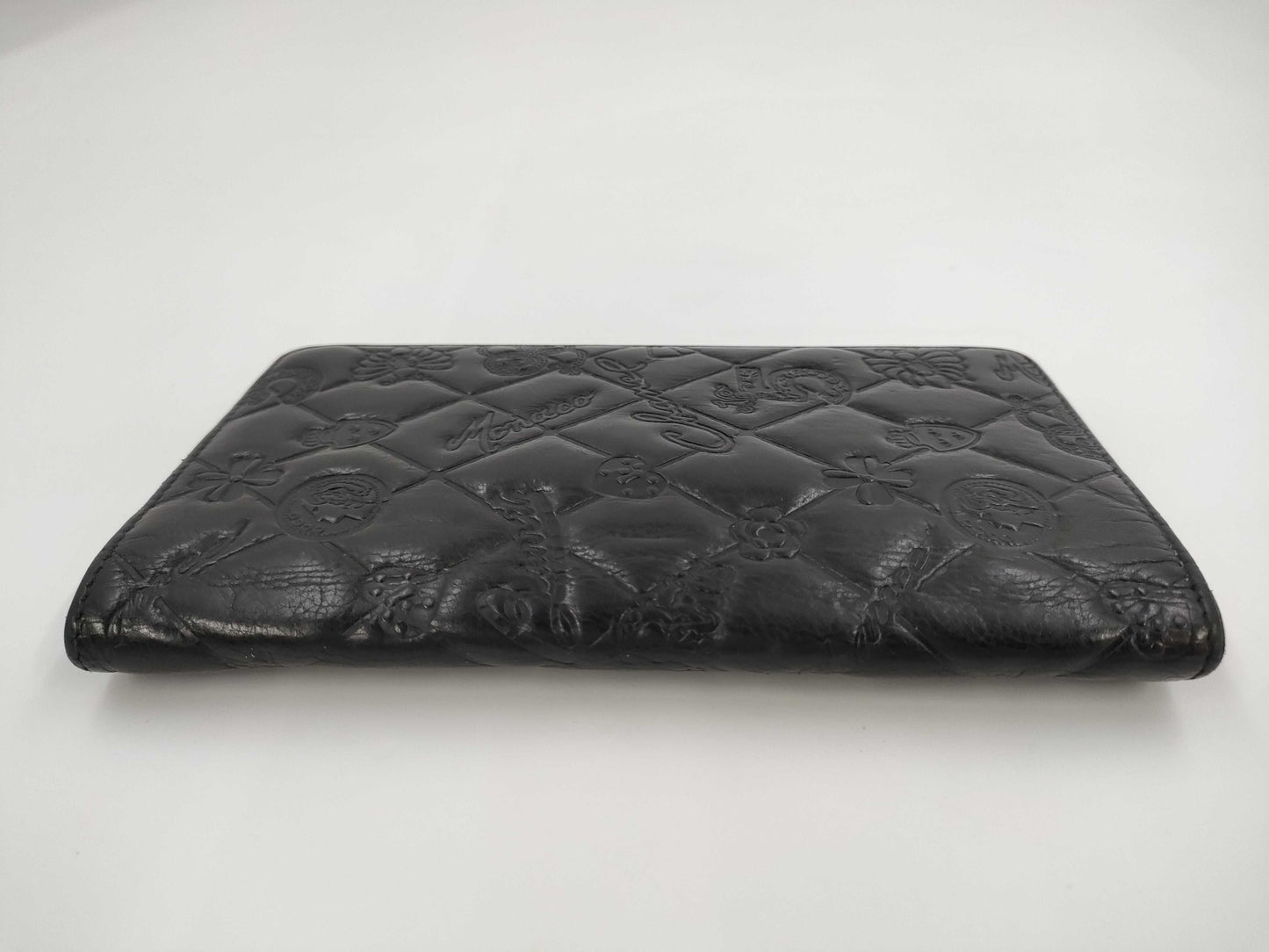 CHANEL Icon Long Wallet, Leather, Silver Hardware, Black, 14048561