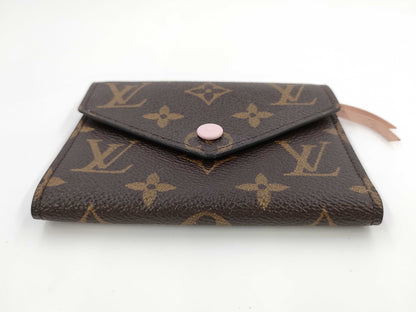 LOUIS VUITTON LOUIS VUITTON Louis Vuitton Monogram Portefeuille Victorine Rose Ballerine SF0149 Wallet