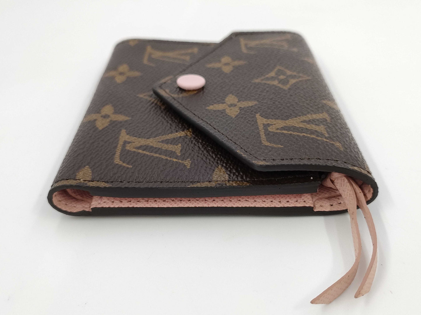 LOUIS VUITTON LOUIS VUITTON Louis Vuitton Monogram Portefeuille Victorine Rose Ballerine SF0149 Wallet