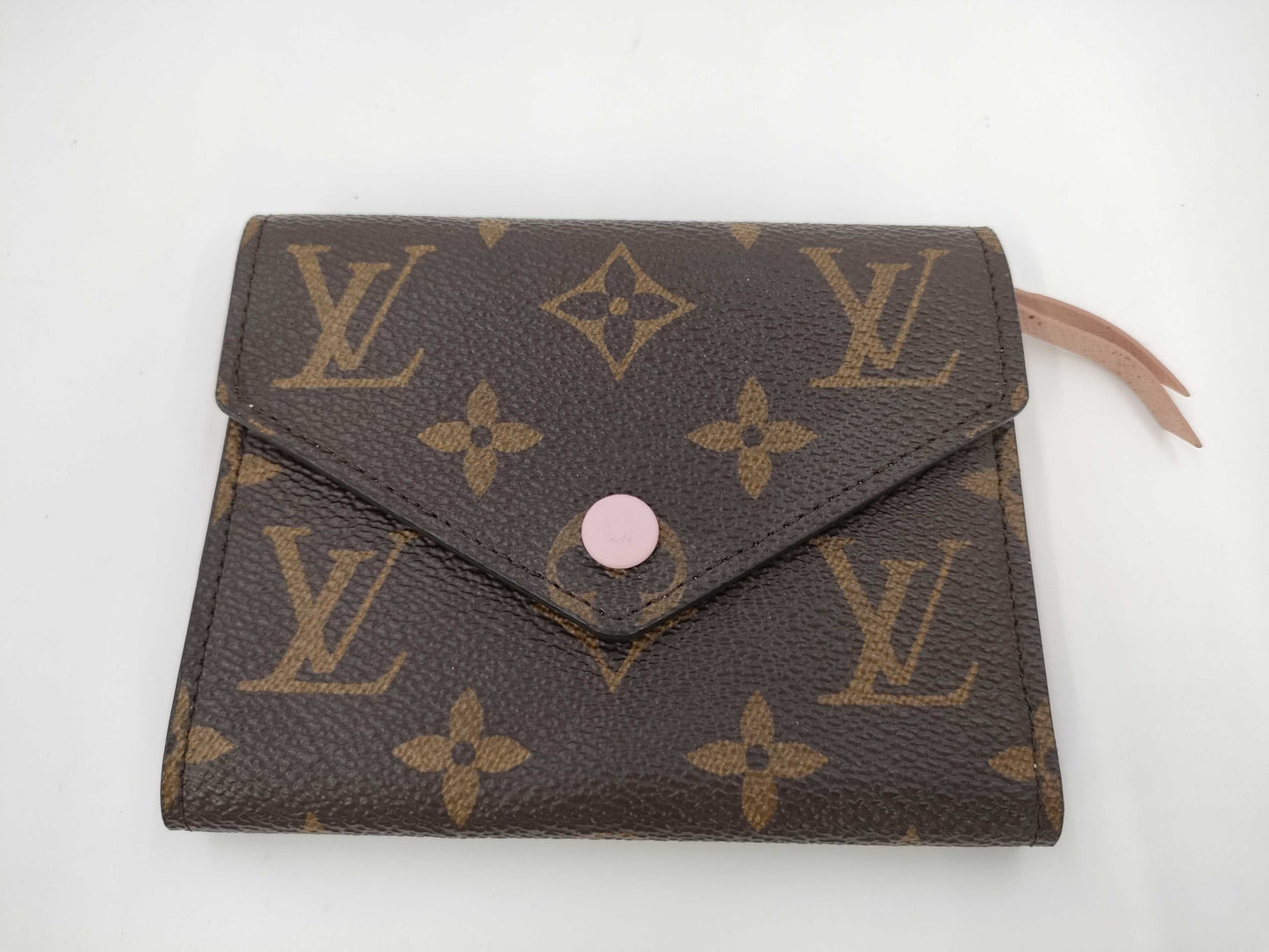 LOUIS VUITTON LOUIS VUITTON Louis Vuitton Monogram Portefeuille Victorine Rose Ballerine SF0149 Wallet