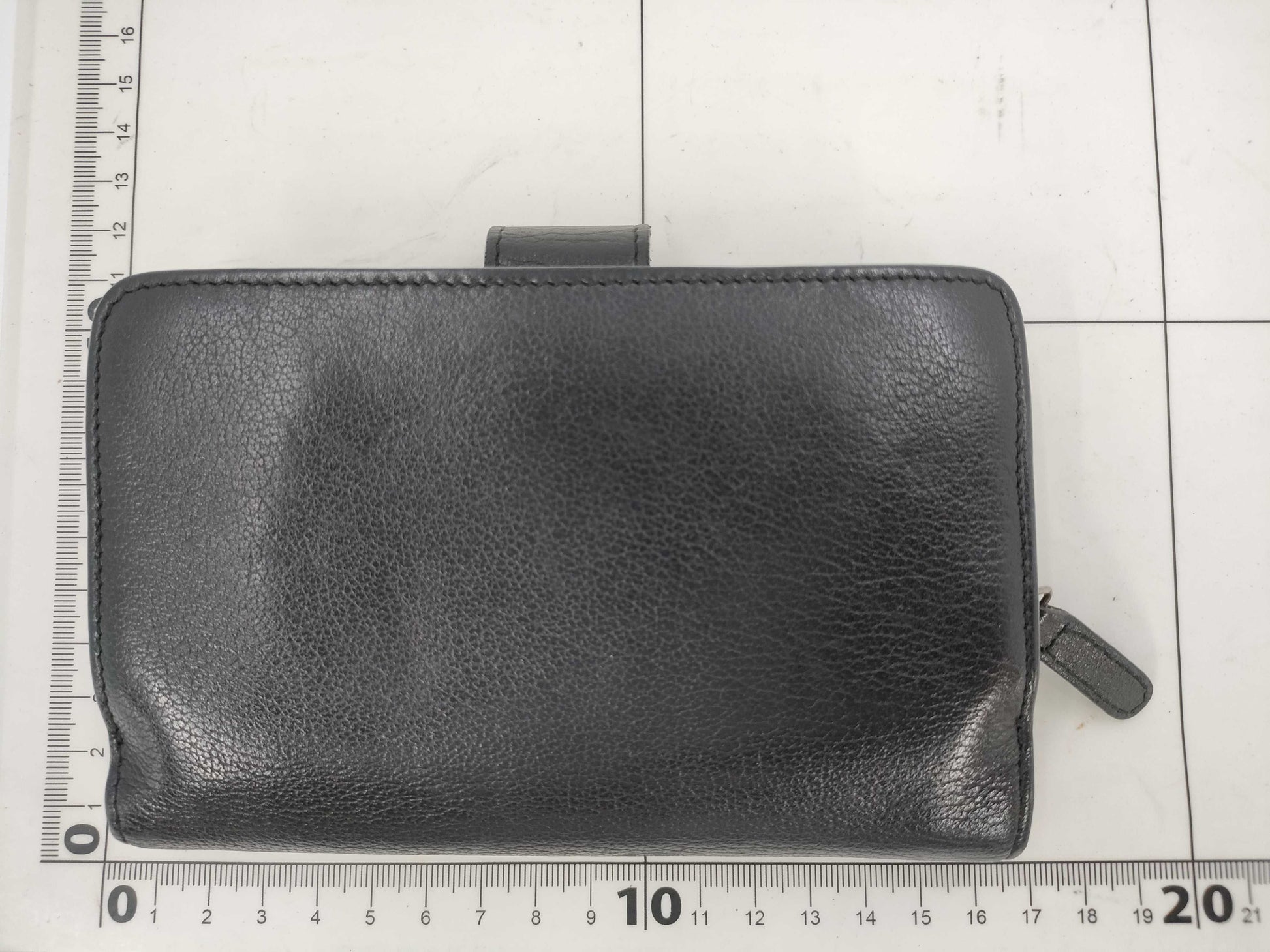 CHANEL Butterfly Camellia Bifold Wallet, Leather, Silver Hardware, Black, 15883725