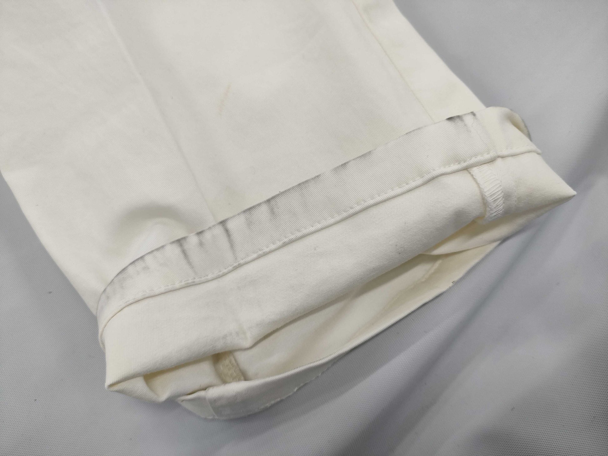 CHANEL Pants, Cotton, White