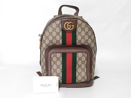 GUCCI GG Supreme Gucci Ophidia GG Small Backpack