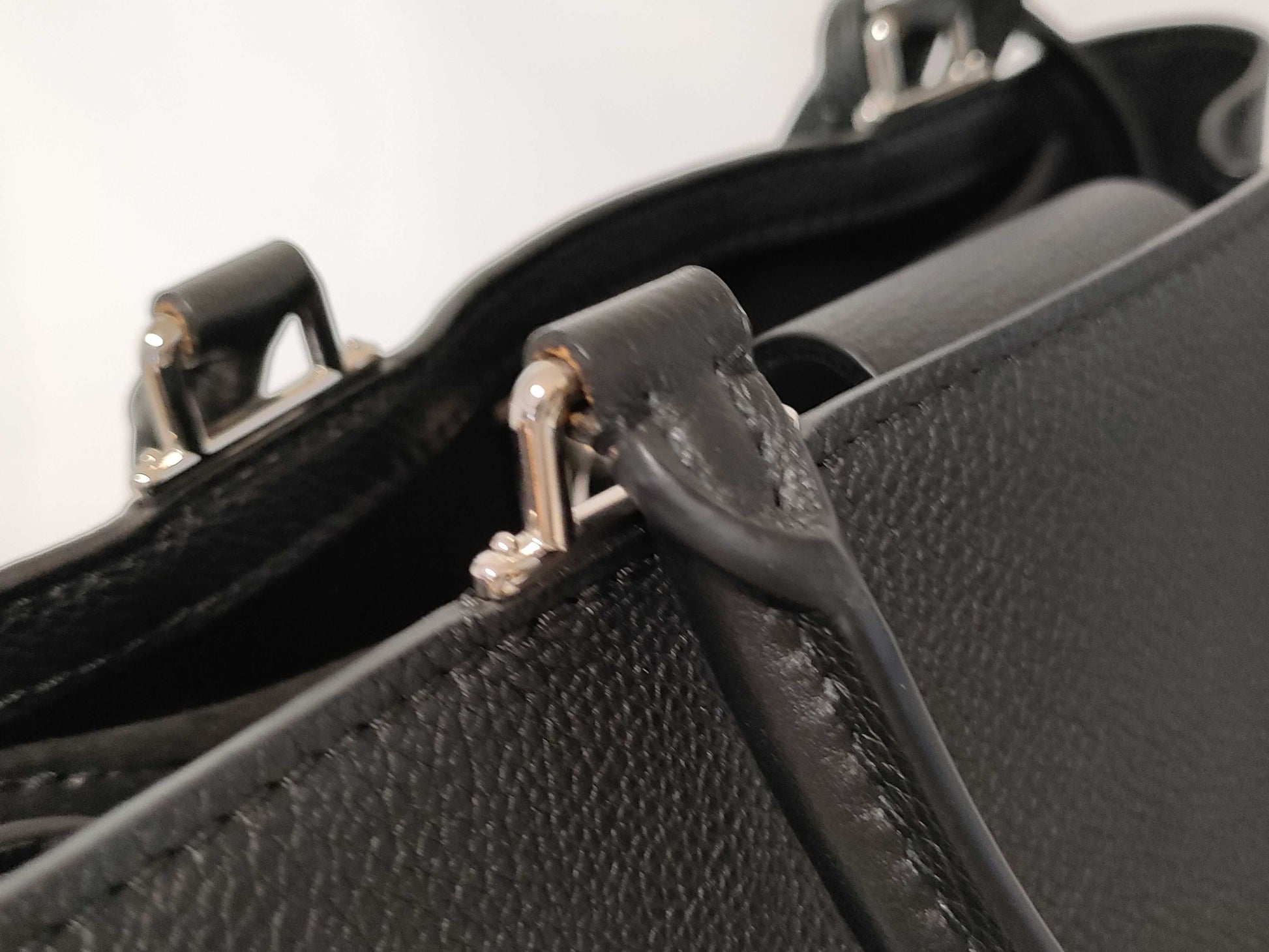 LOUIS VUITTON Lock Me Day Handbag Black Women's Handbag