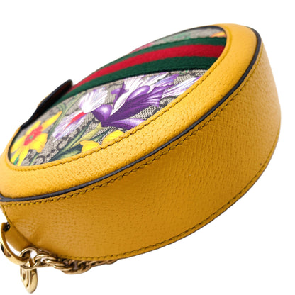 GUCCI Gucci GG Supreme Floral Print Round Shoulder Bag Shoulder Bag