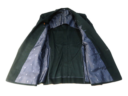 Yves Saint Laurent YSL logo lining double-breasted jacket