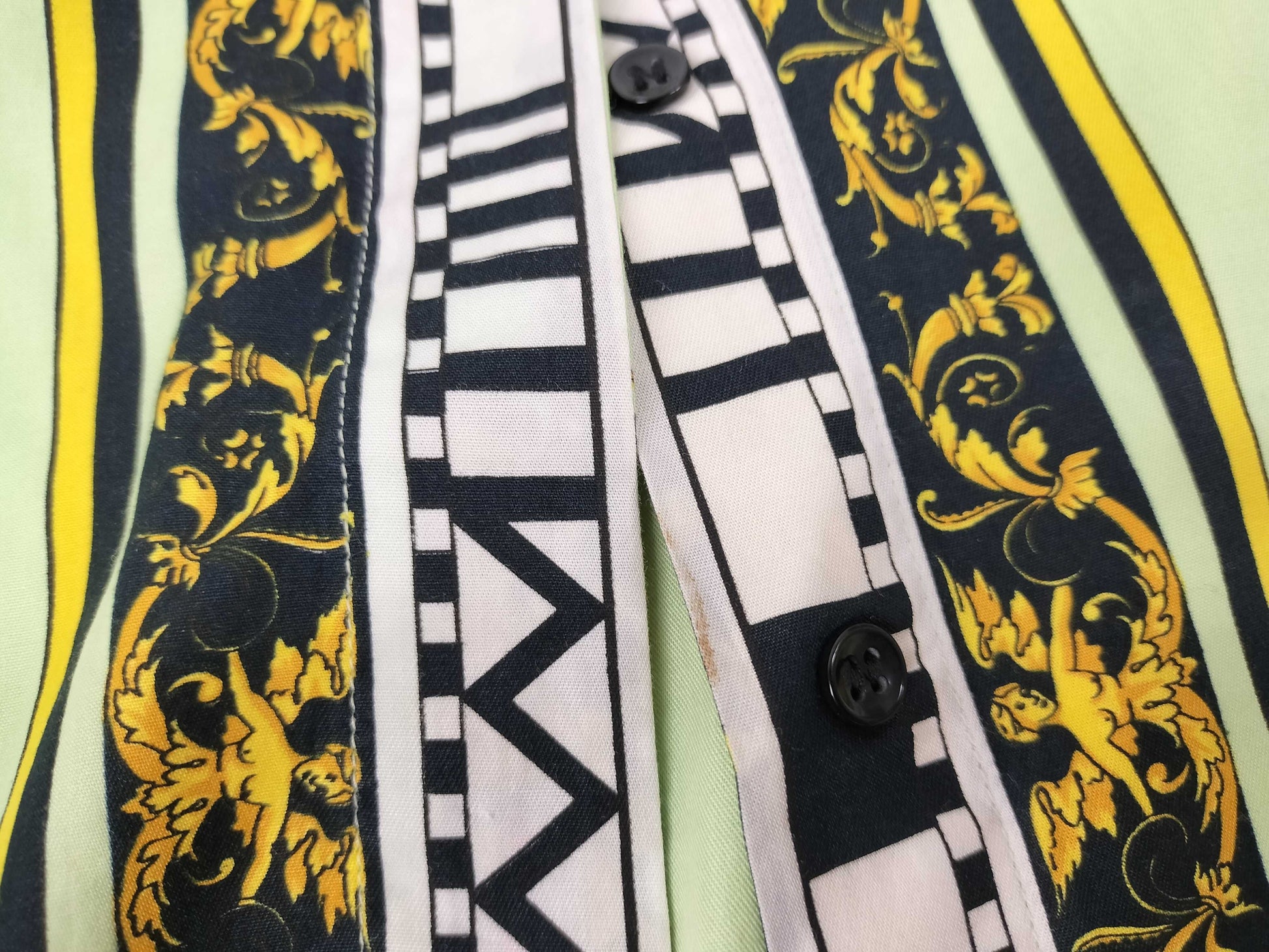 VERSACE 90s VERSUS VERSACE Ethnic Print Shirt
