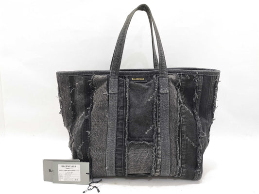 BALENCIAGA BALENCIAGA Denim Reconstruction Tote Bag 2-Way Tote Bag