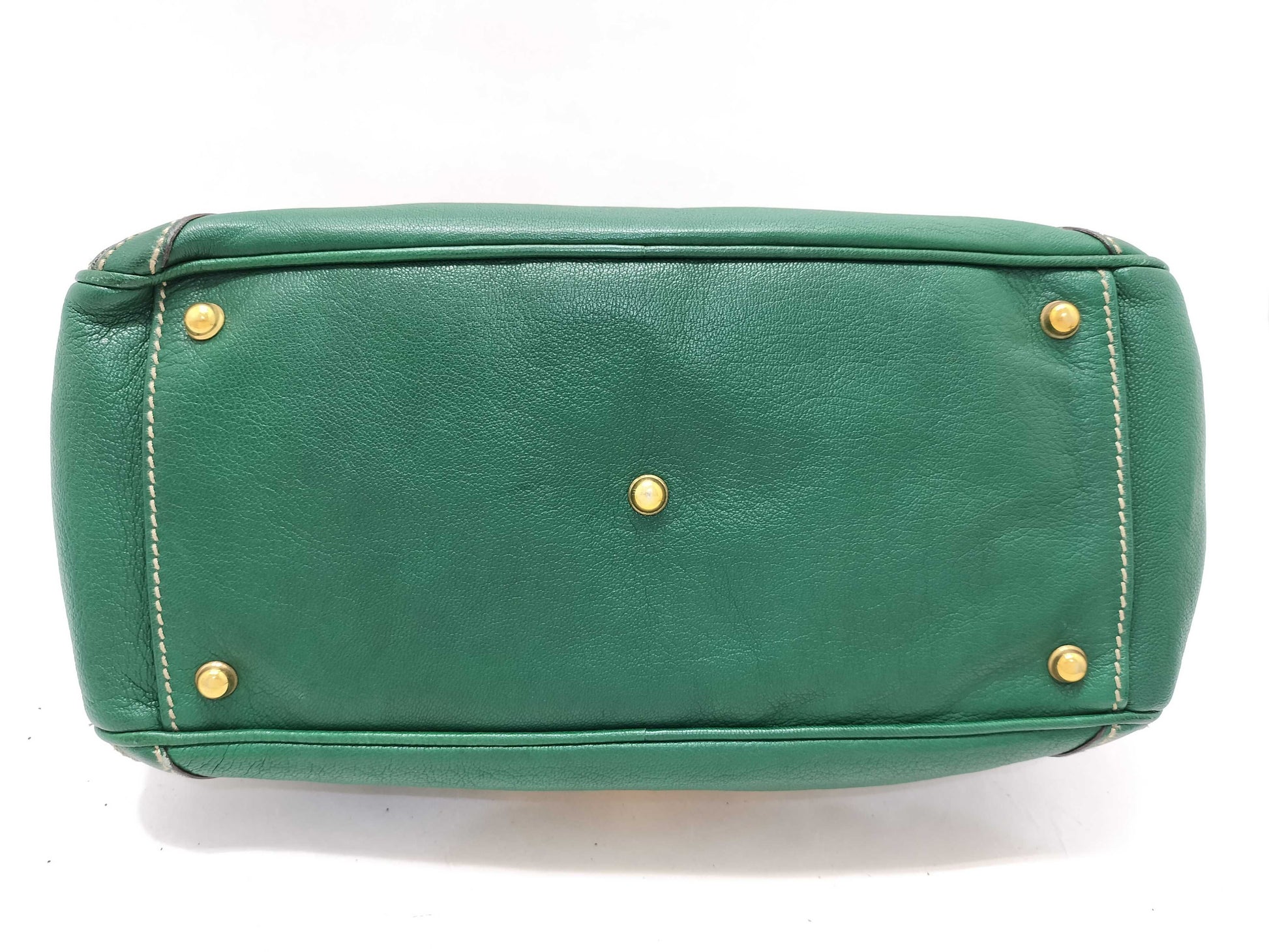GUCCI Bamboo Horsebit Bamboo Leather Mini Boston Bag Handbag