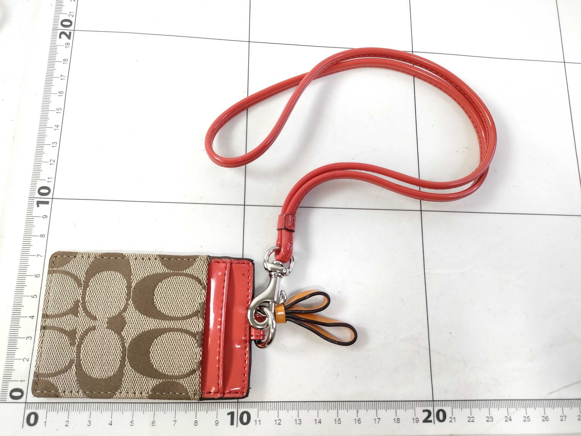 COACH 2 small items: card case, pass case, business card holder