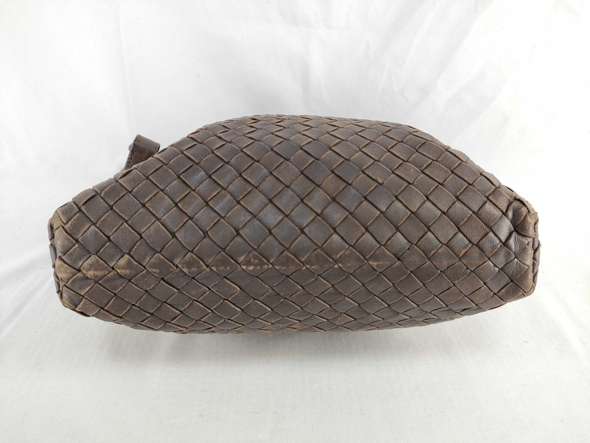 BOTTEGA VENETA Intrecciato Shoulder Bag Brown