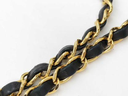CHANEL Diana Matelasse Chain Shoulder Bag in Black with Turnlock closure