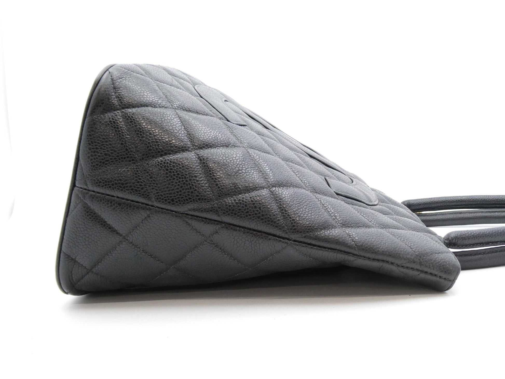 CHANEL Reissue Tote Bag Caviar Skin Coco Mark